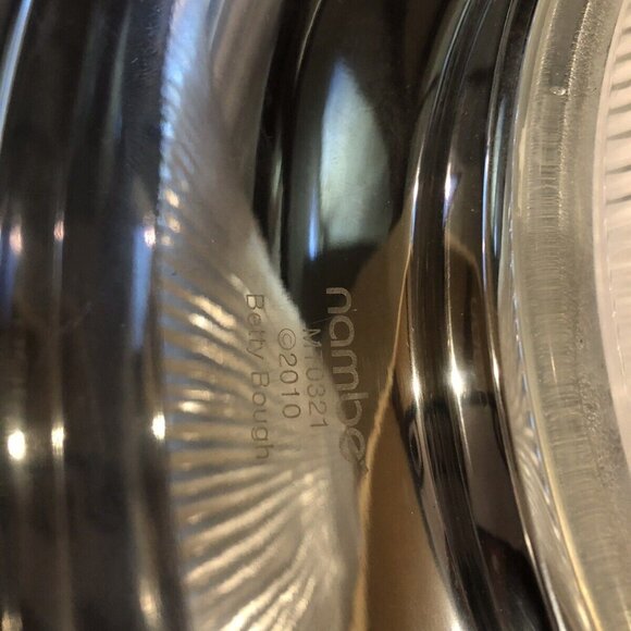 Rare Retired Nambe Metal Crystal Sunburst Vase - Picture 7 of 9